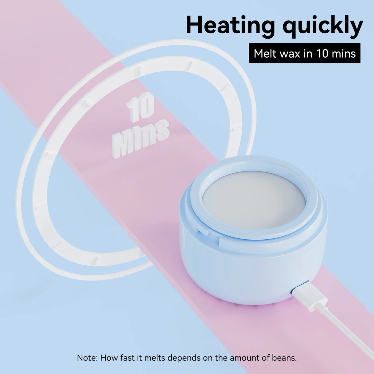 Rosepil Smart Wax Warmer Hair Removal Kit With Fast Charging