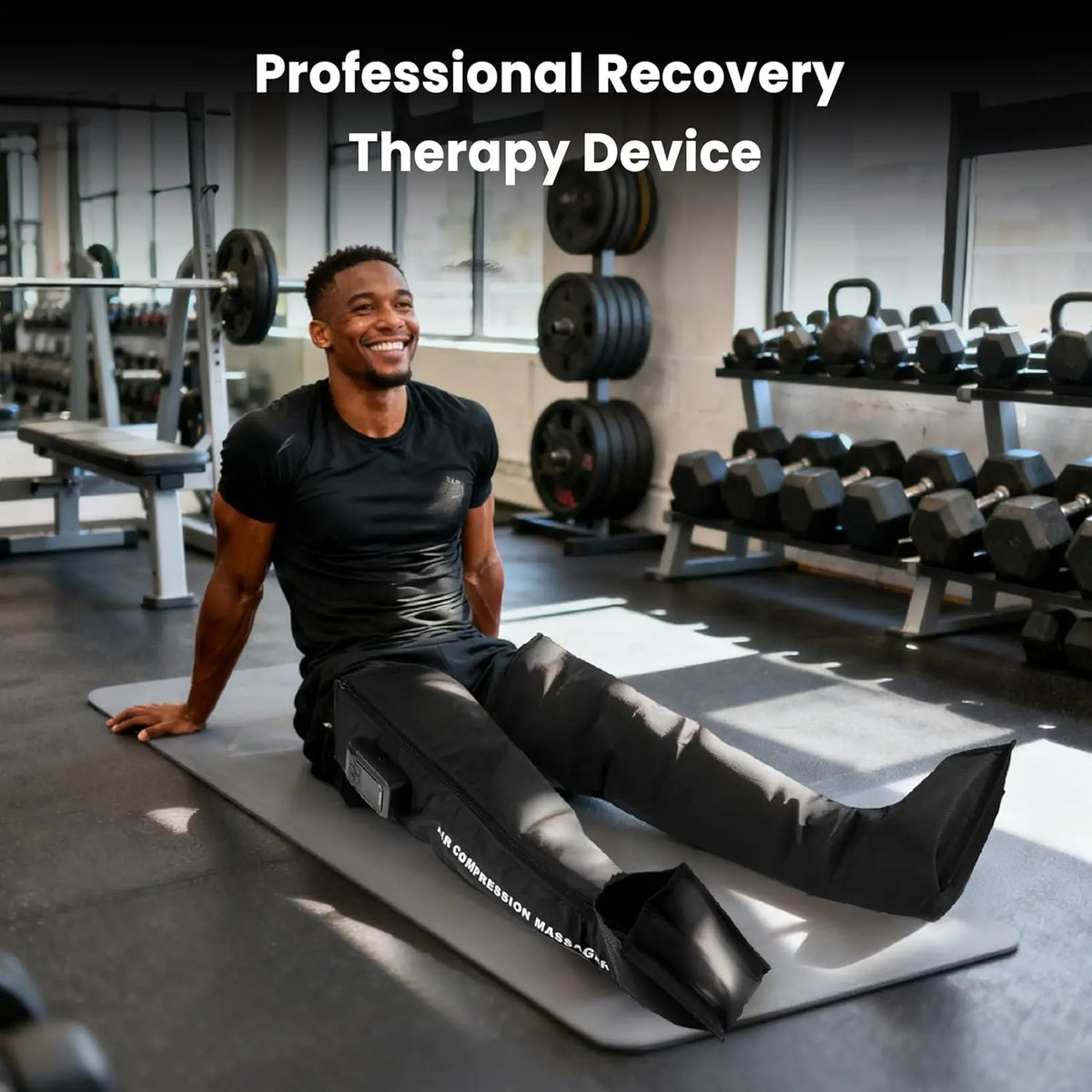 Cordless Air Compression Leg Massager For Circulation And Recovery