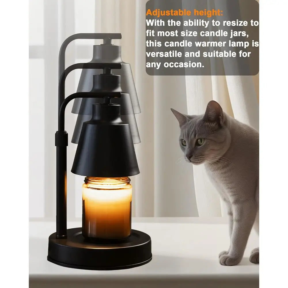 Candle Warmer Lamp With Timer Adjustable Brightness Wax Melter