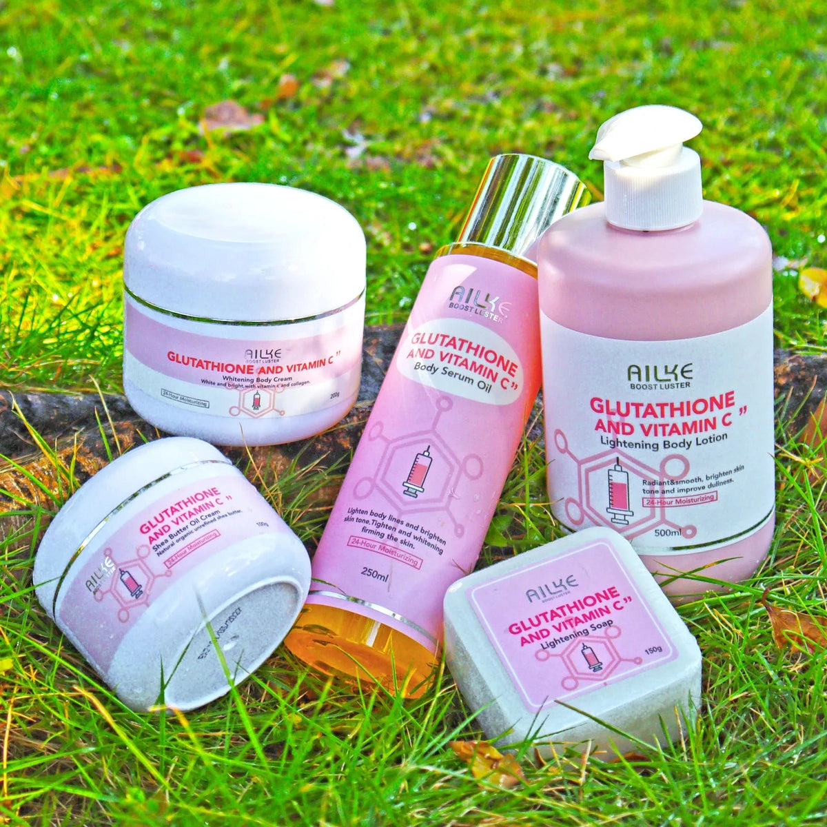 AILKE Whitening Skin Care Set Glutathione Vitamin C Brightening Moisturizing