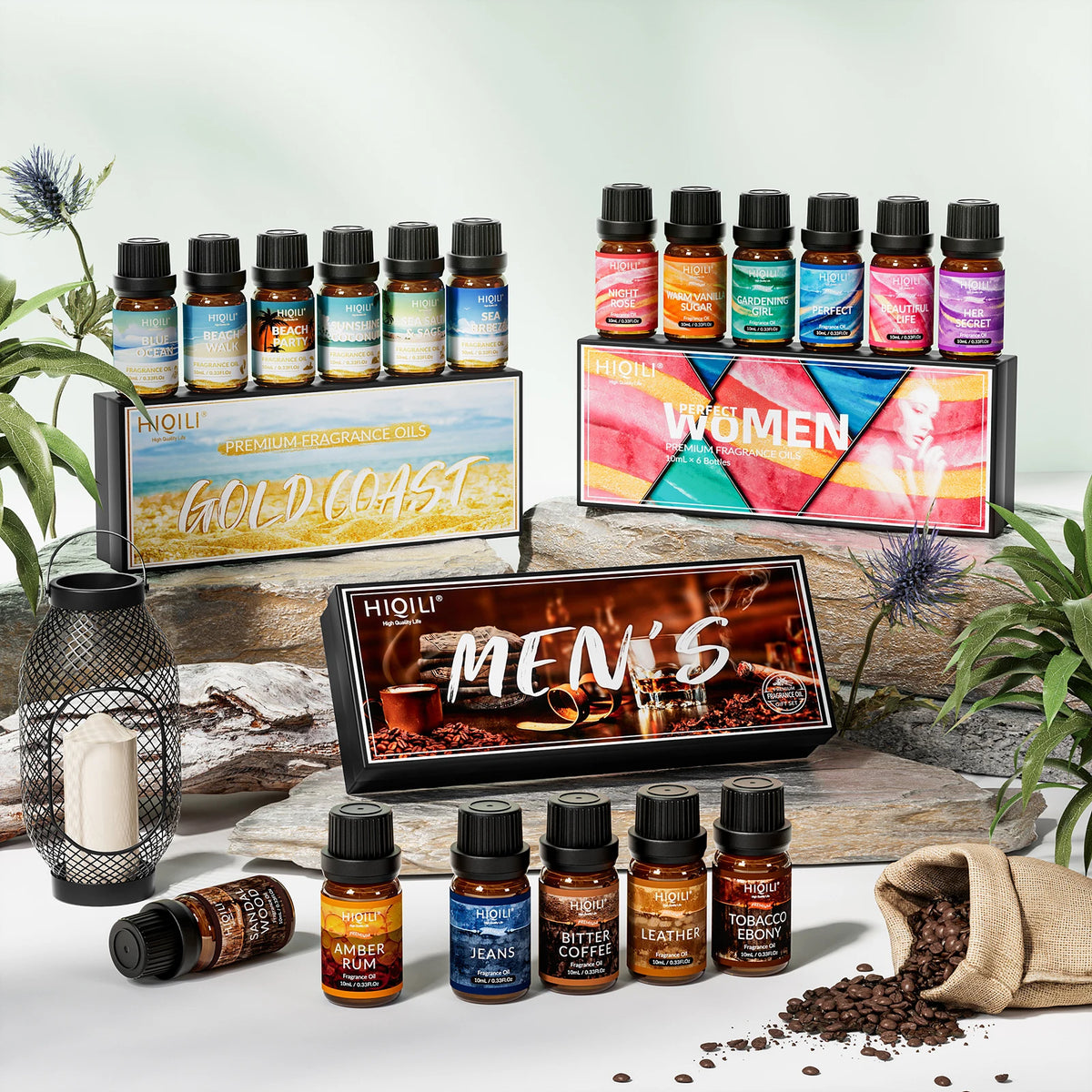 HIQILI Fragrance Oils Set For Aromatherapy Diffusers And DIY Crafts