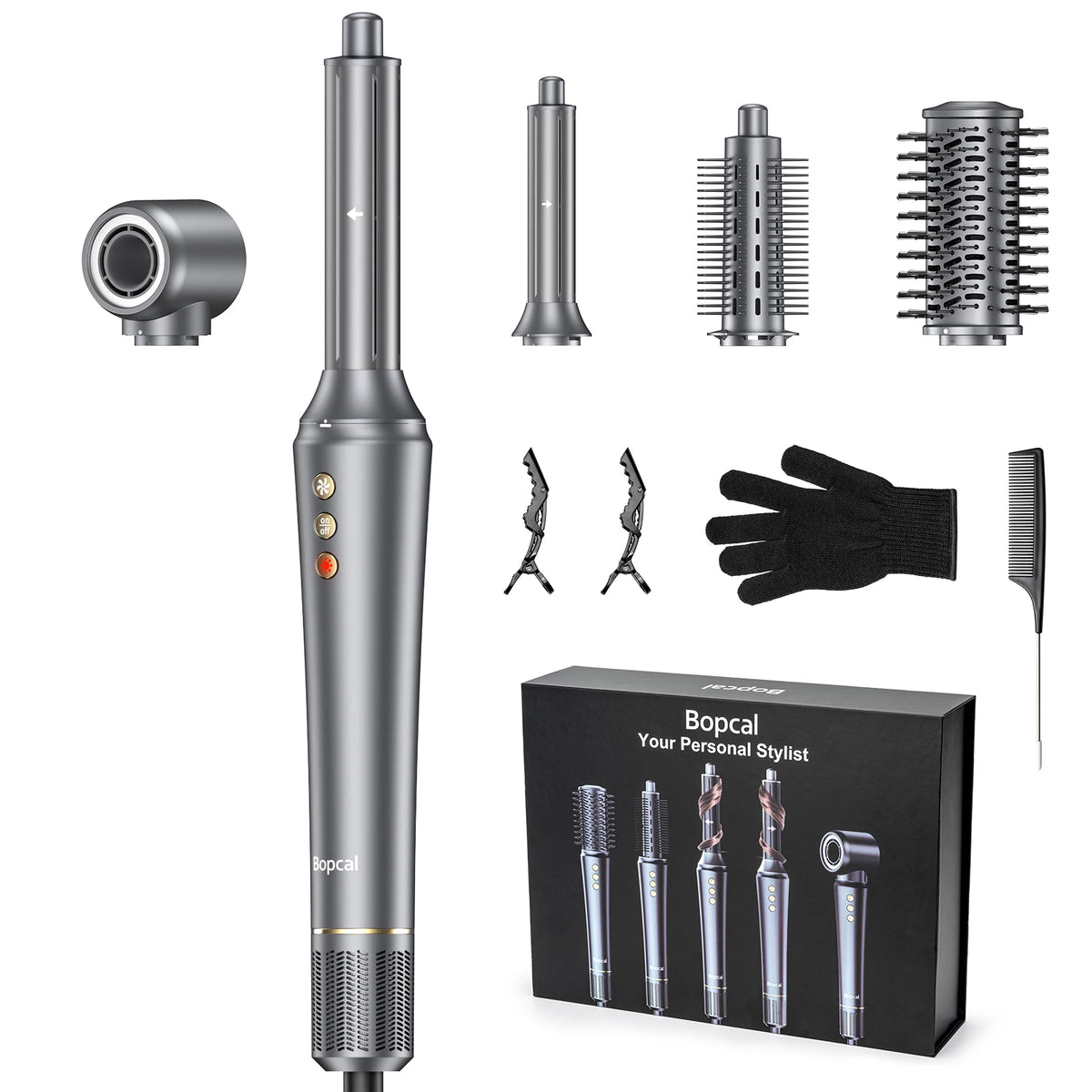 Bopcal Multifunctional Hair Dryer And Hot Air Comb Styler