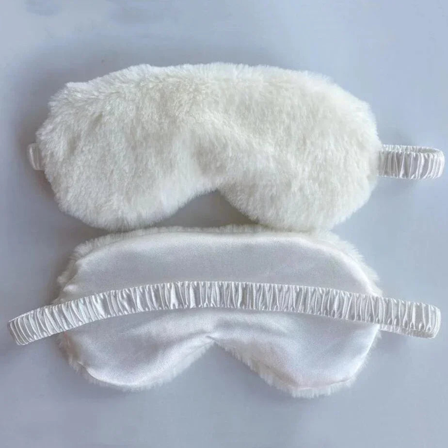 Comfortable Soft Plush Sleeping Eye Mask For Light Blocking