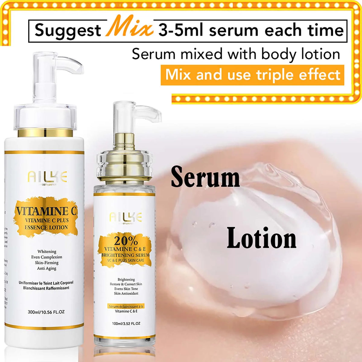 AILKE Vitamin C Body Cream For Brightening And Deep Hydration