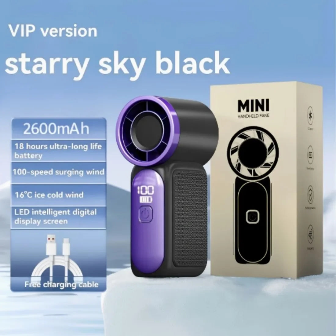 Mini Handheld USB Rechargeable Portable Cooling Fan