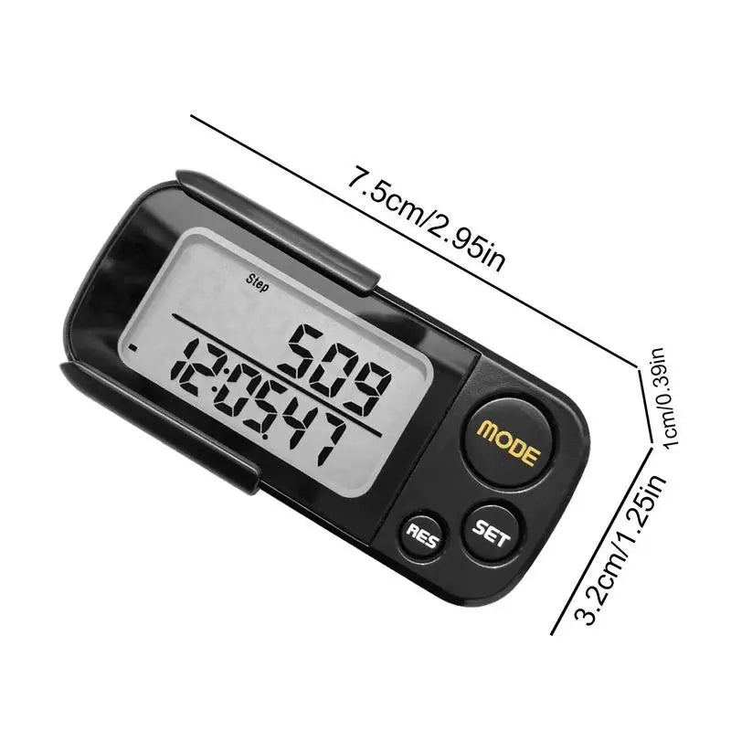 Digital 3D Electronic Pedometer Step Counter With Large LCD Screen