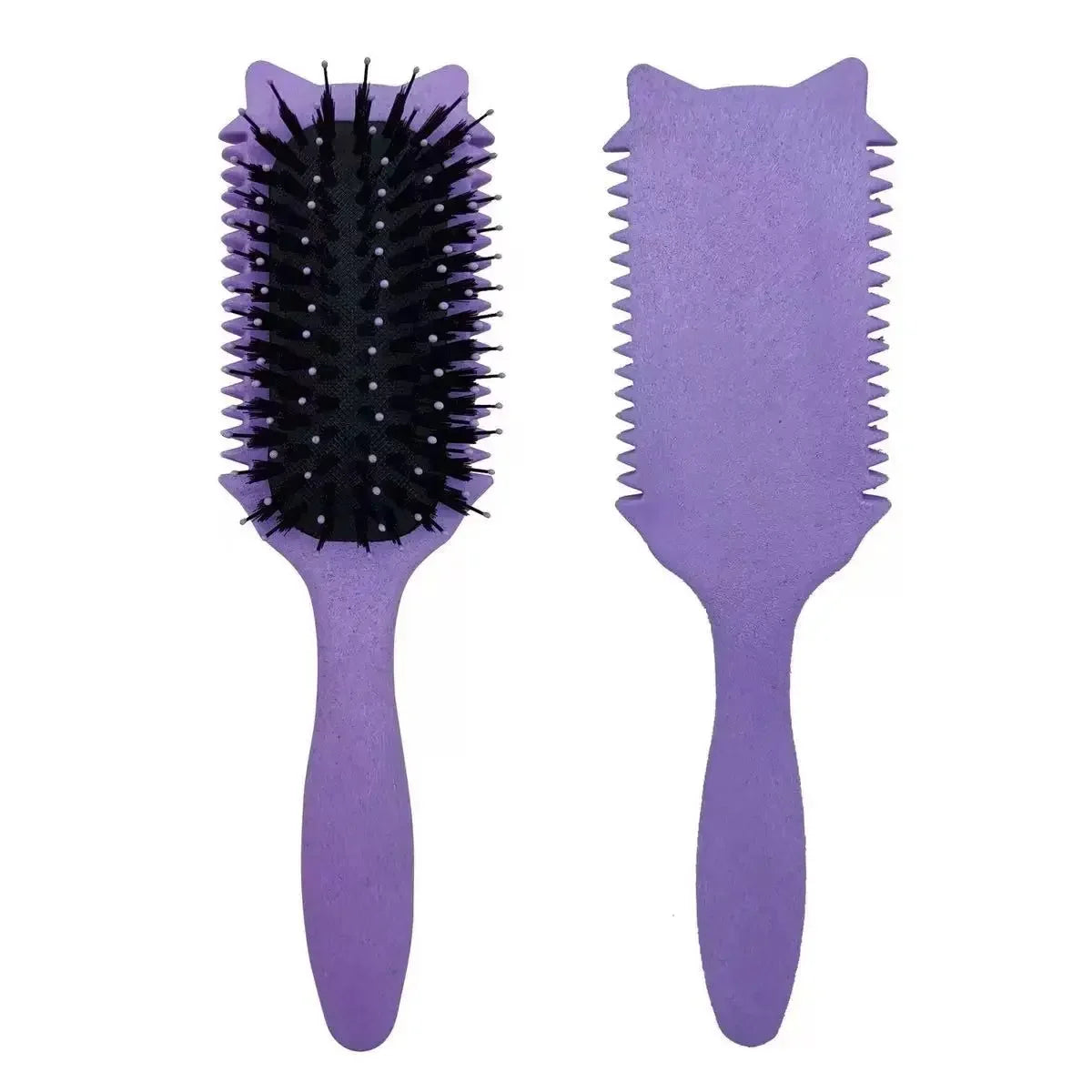 Portable Wooden Soft Bristle Curly Hair Shaping Styling Brush