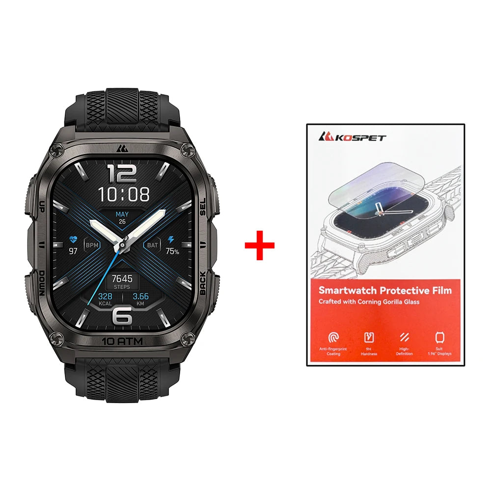 KOSPET Tank M4 Smart Watch With GPS And Health Monitoring