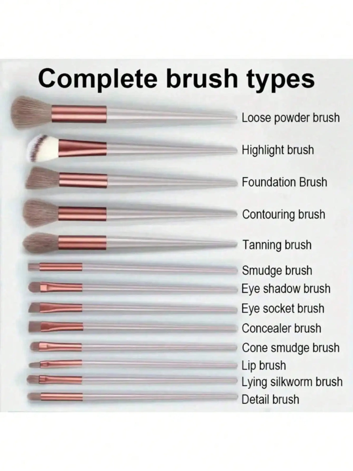 Professional Makeup Brush Set With Cosmetic Sponge And Case