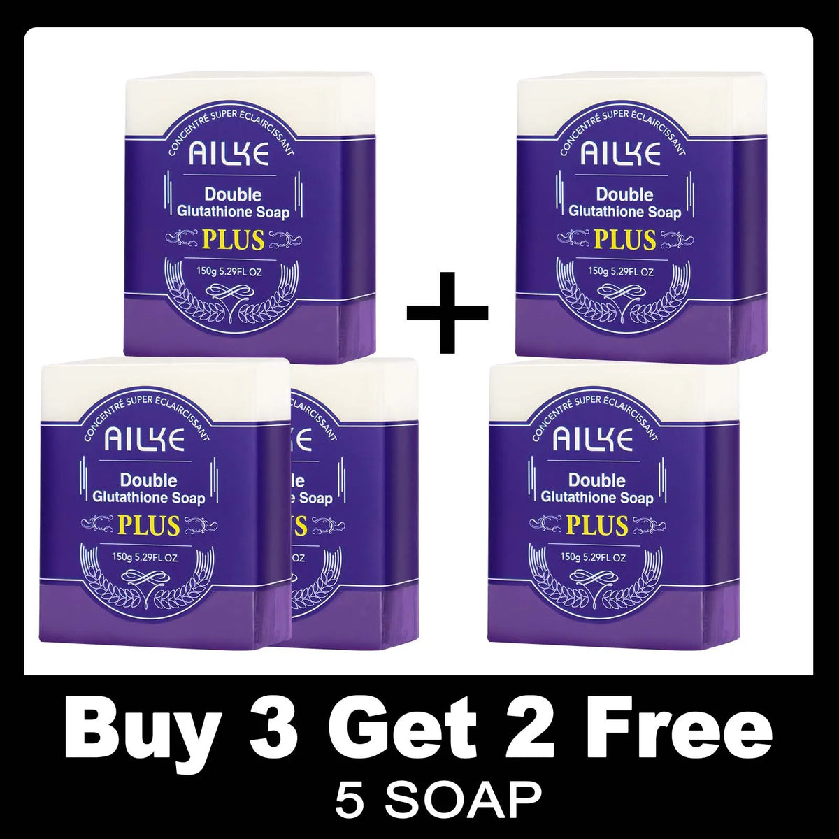 Ailke Glutathione Plus Skin Whitening Care Set Brightens Complexion