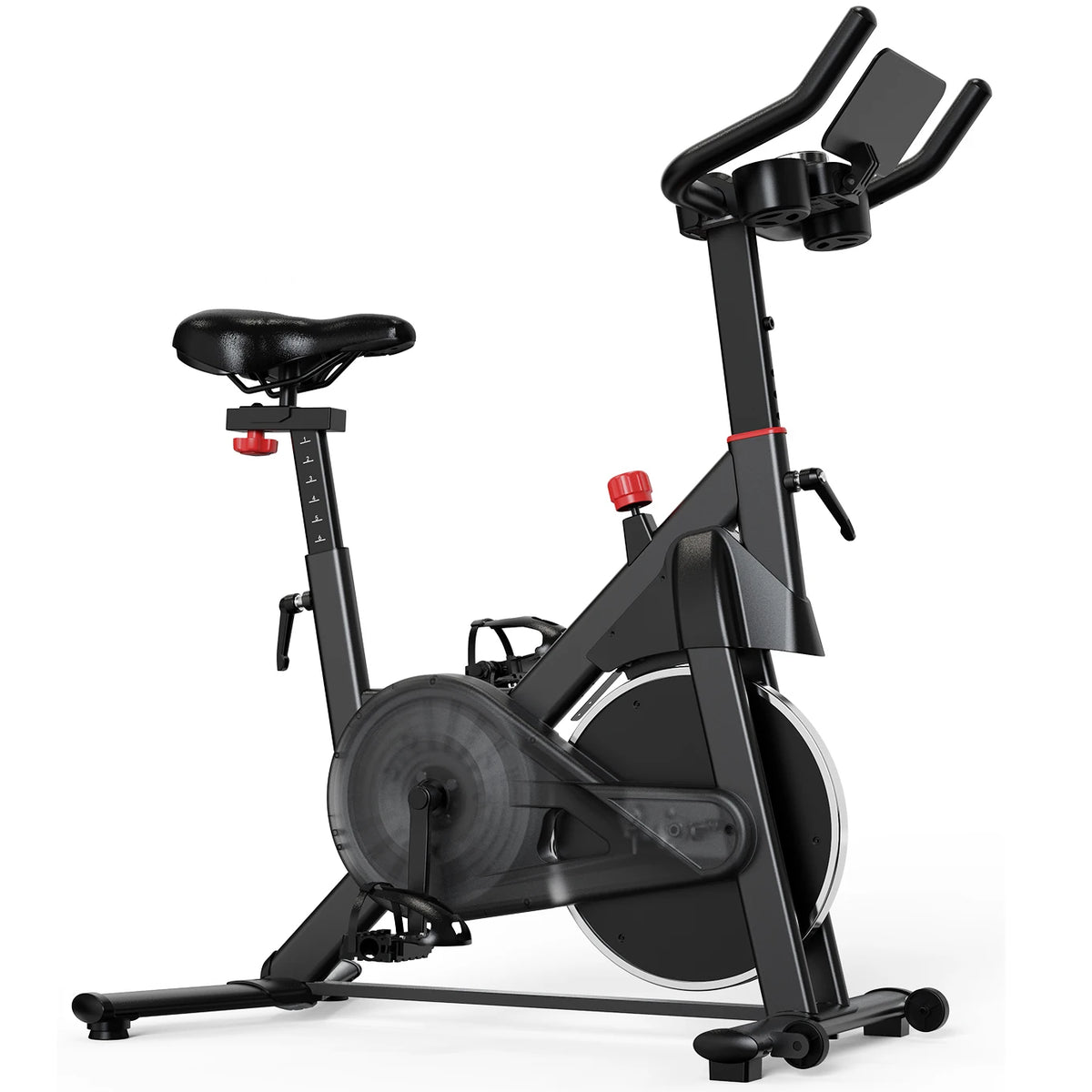 LACUFFY Magnetic Resistance Exercise Bike With Bluetooth Connectivity