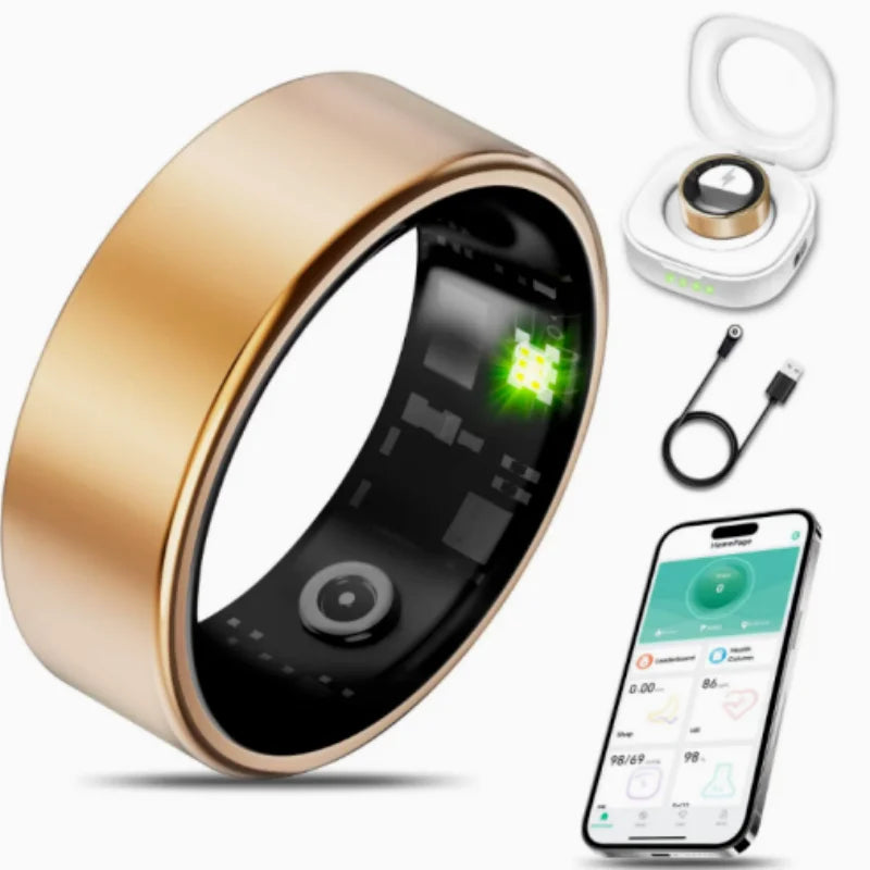 R09 Smart Ring Health Monitor With Heart Rate Tracking