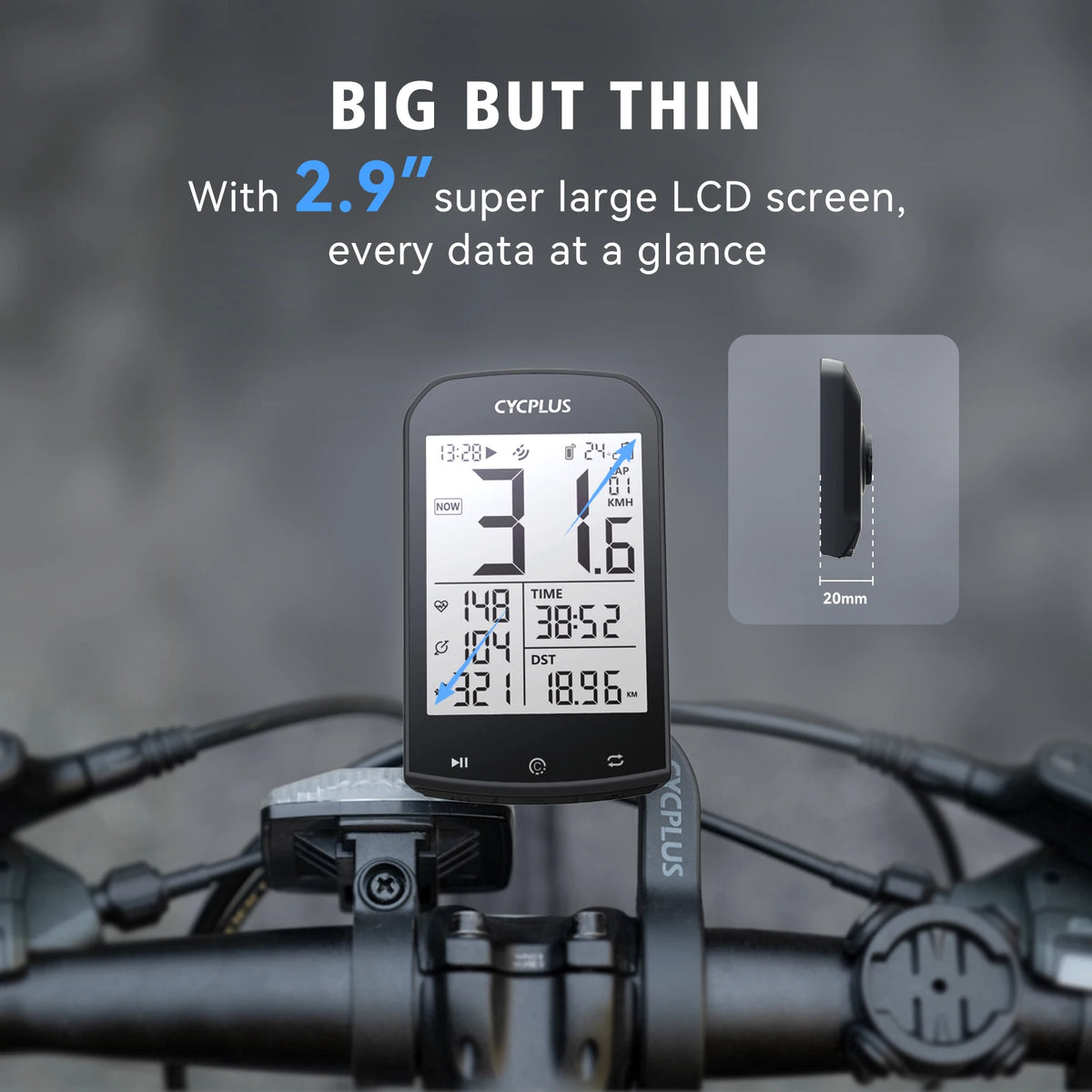 Cycplus M1 Plus Z1 Wireless Cycling GPS Bike Computer
