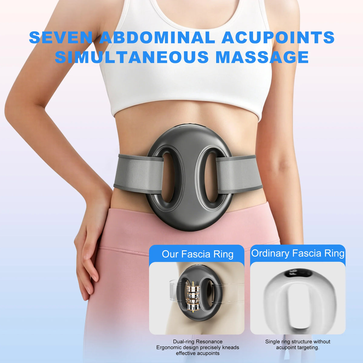 Leercon Portable Mini Fascia Ring Massager For Deep Muscle Relief