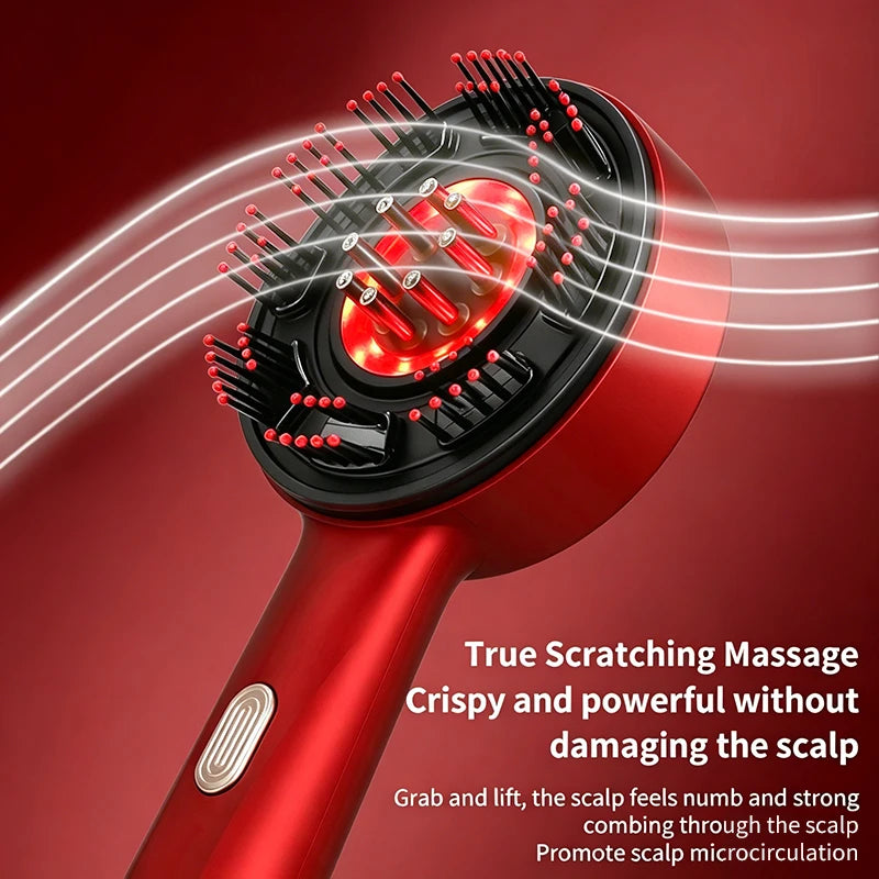 Afdeal Electric Scalp Massage Brush With Rollers And Oil Applicator