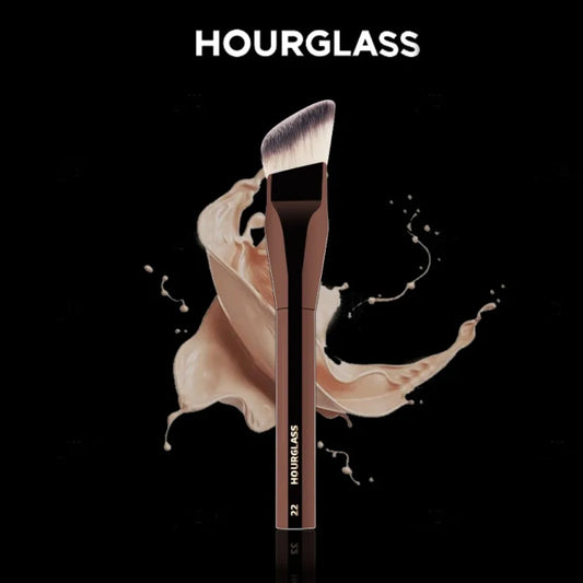 Angled Synthetic Makeup Brush For Foundation And Blush