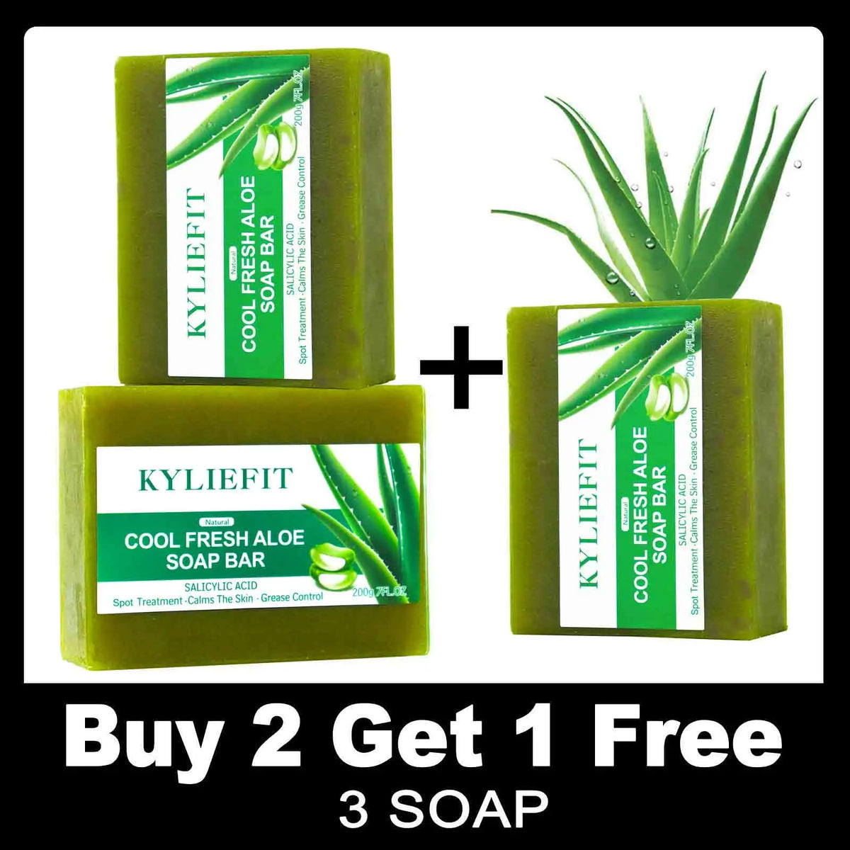 AILKE Aloe Brightening Soap Bar Clears Acne And Evens Skin Tone