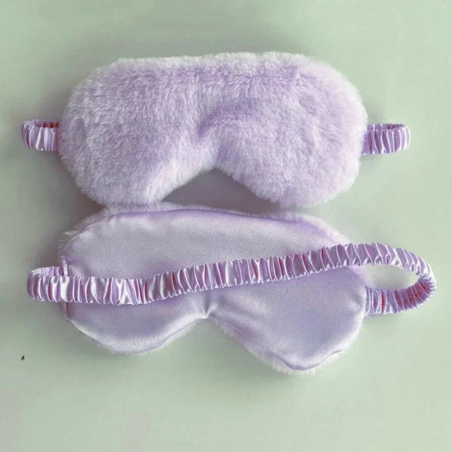 Comfortable Soft Plush Sleeping Eye Mask For Light Blocking