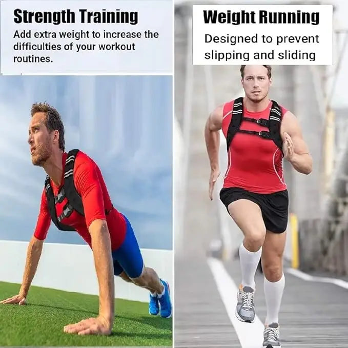 Weighted Workout Vest For Strength Training And Cardio Fitness