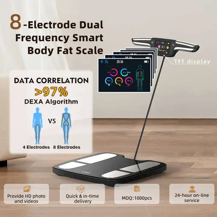 Smart 8 Electrode Body Composition Scale With Segmental Analysis