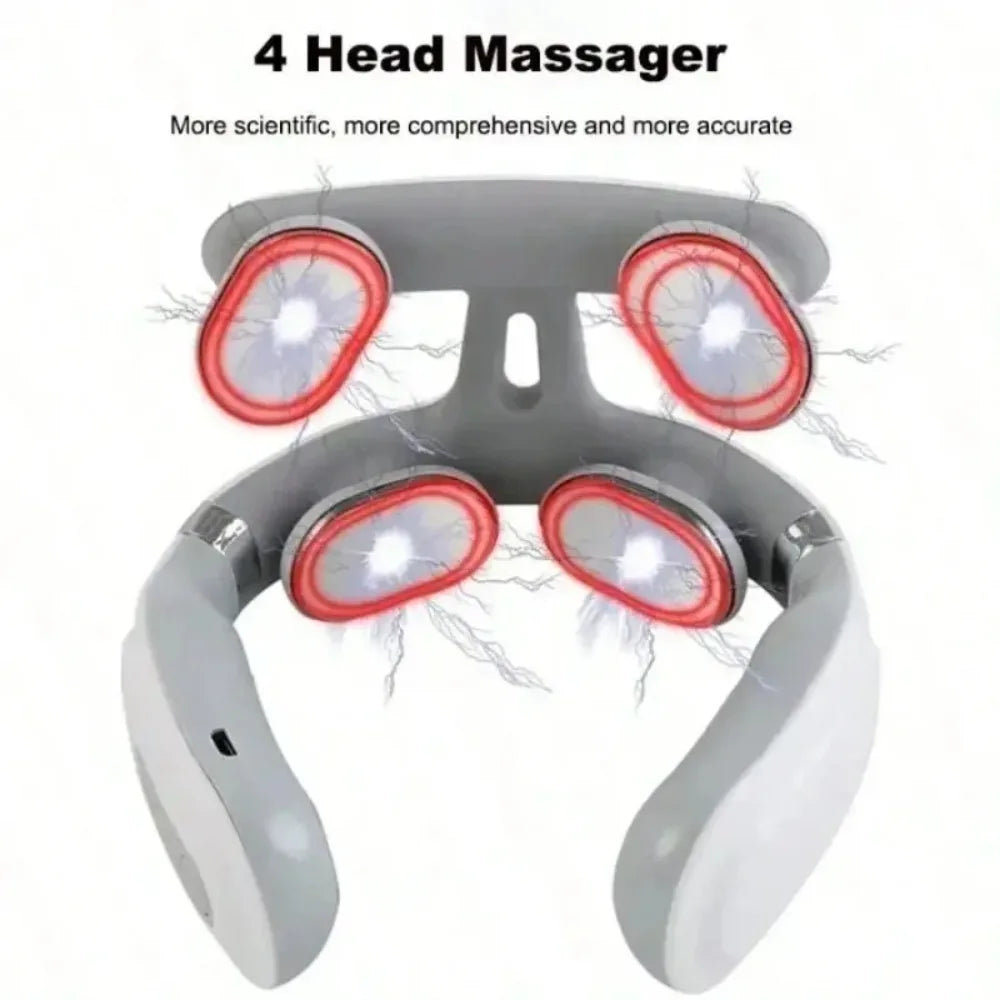 Adjustable USB Neck Massager With Heating For Pain Relief