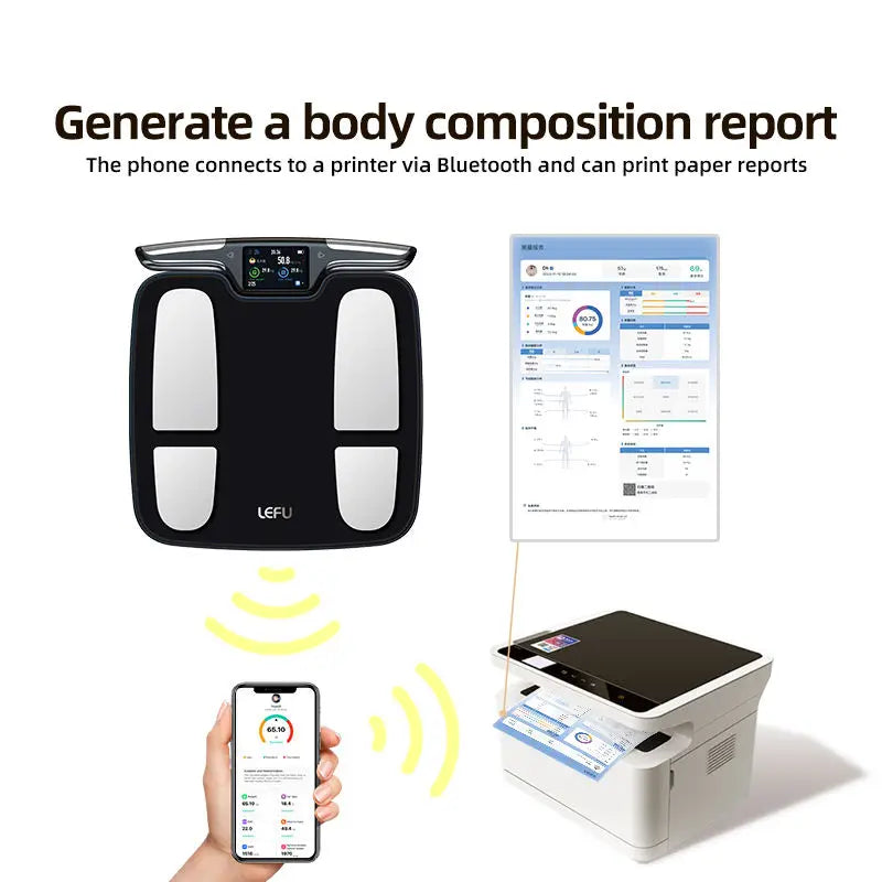 Smart 8 Electrode Body Composition Scale With Segmental Analysis