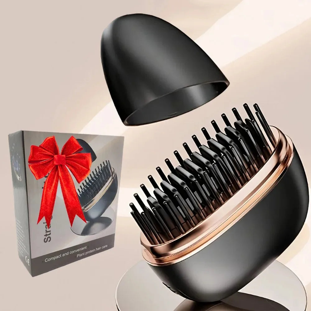 Zimir Mini Rechargeable 3 Speed Portable Hair Straightener Brush