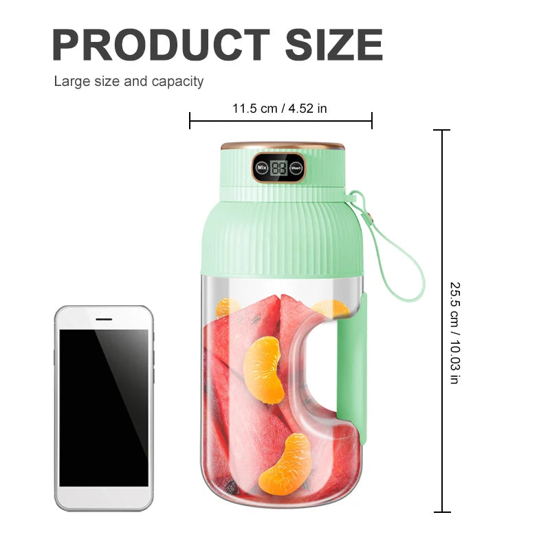 Portable USB Charging Fruit Juicer Blender Cup For Smoothies
