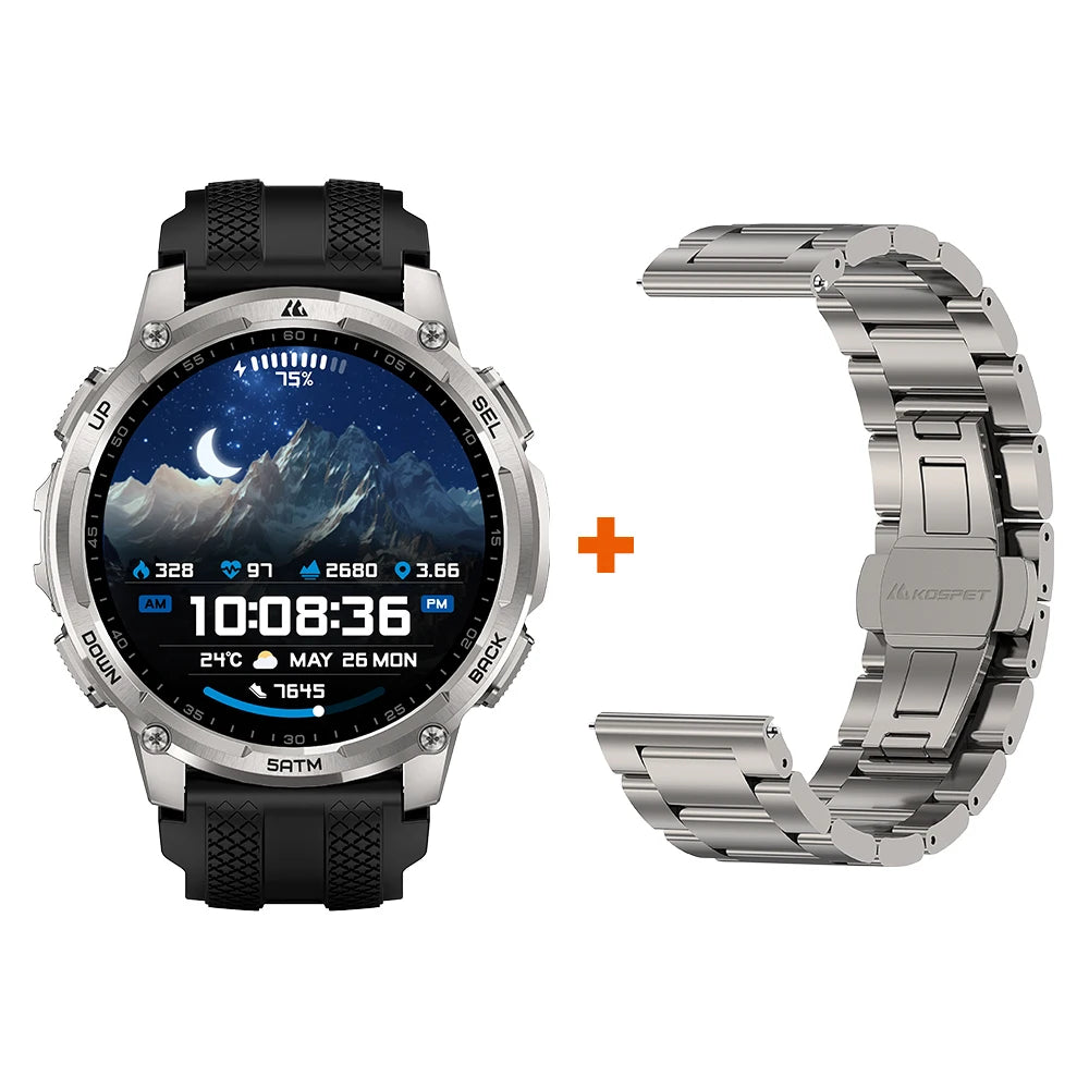 KOSPET T4C Rugged Smartwatch With GPS Fitness Health Tracking