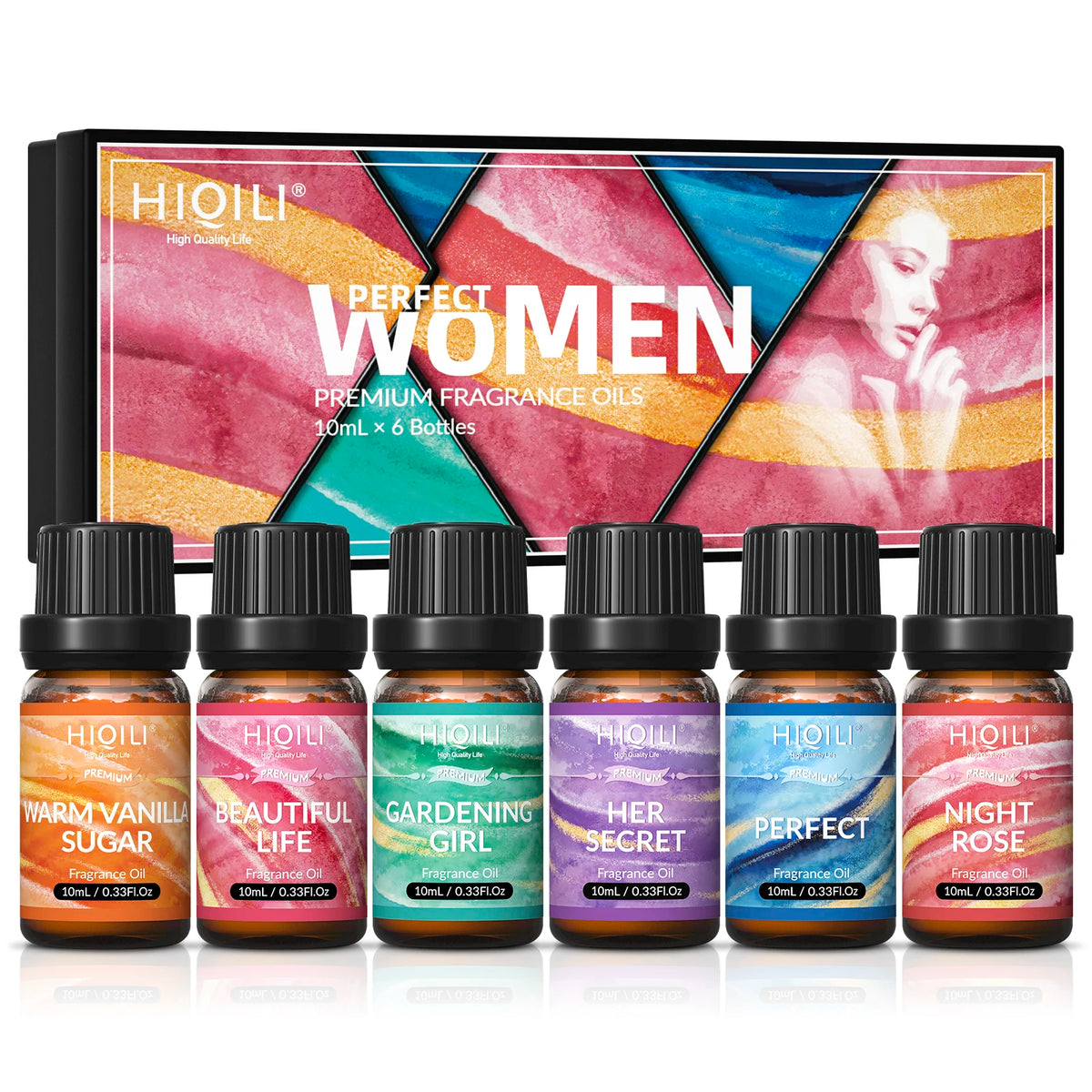 HIQILI Fragrance Oils Set For Aromatherapy Diffusers And DIY Crafts