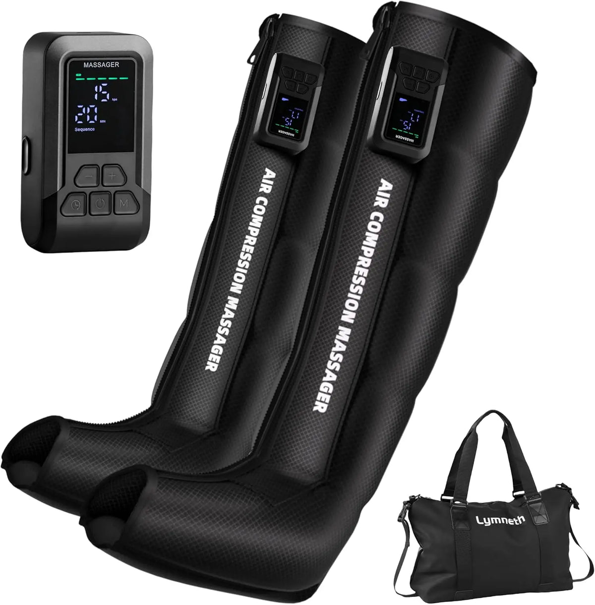 Cordless Air Compression Leg Massager For Circulation And Recovery