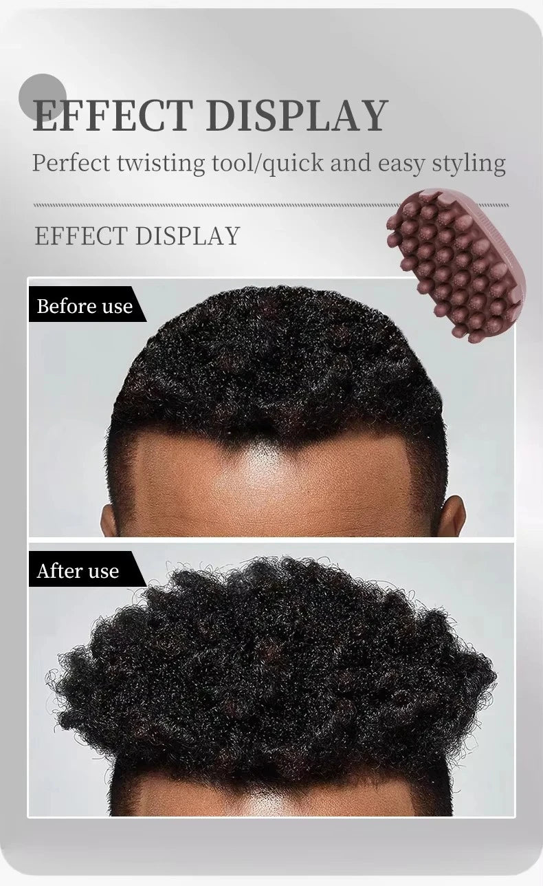 Portable Magic Twist Hair Brush For Effortless Curl Styling