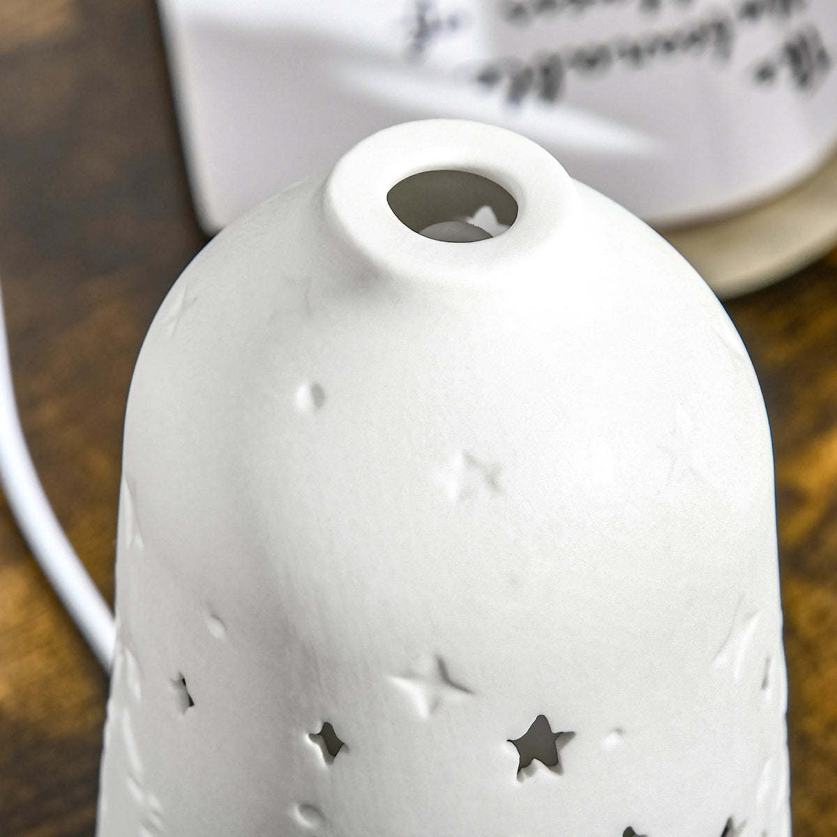 Ultrasonic Ceramic Aromatherapy Diffuser With Led Night Light