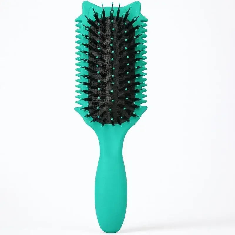 Portable Wooden Soft Bristle Curly Hair Shaping Styling Brush