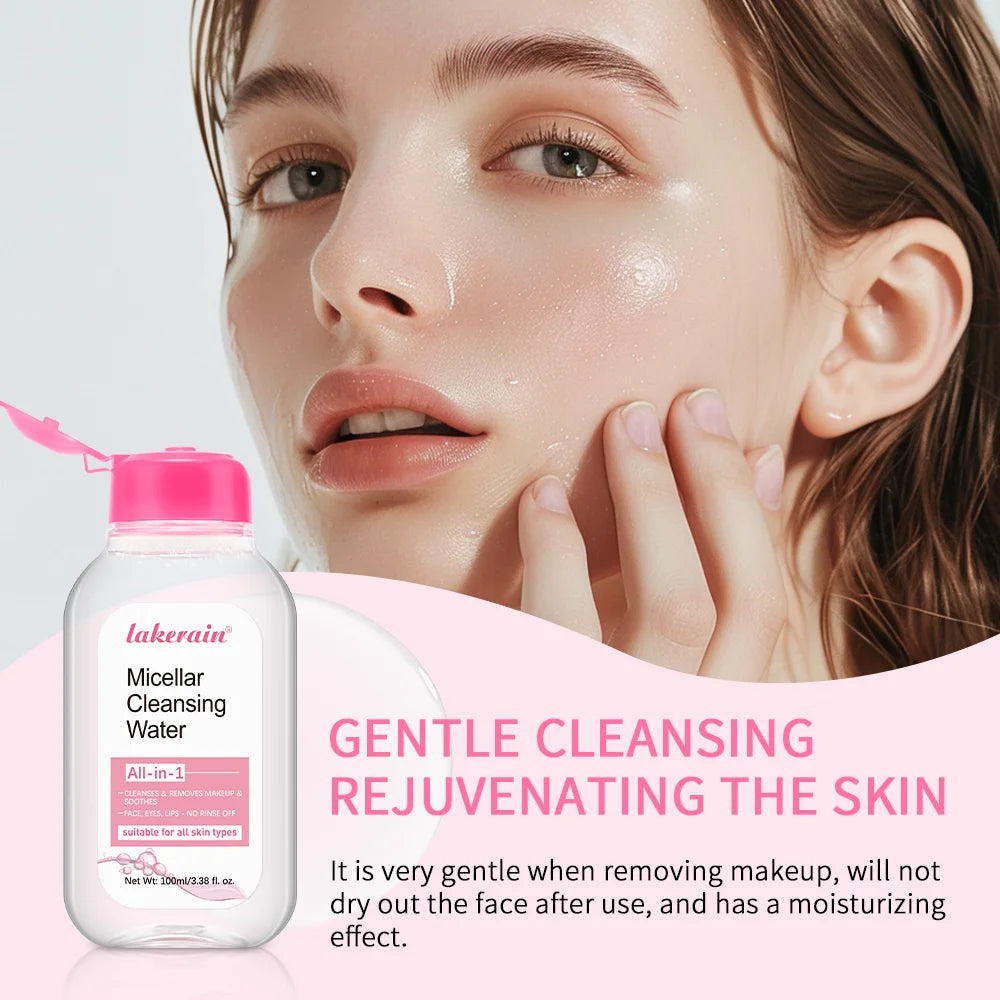 Lakerain Micellar Water Hydrating Facial Cleanser Gentle Makeup Remover