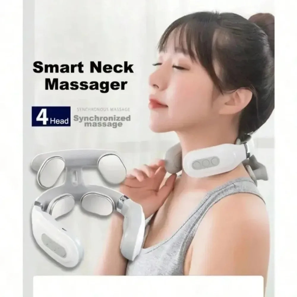 Adjustable USB Neck Massager With Heating For Pain Relief