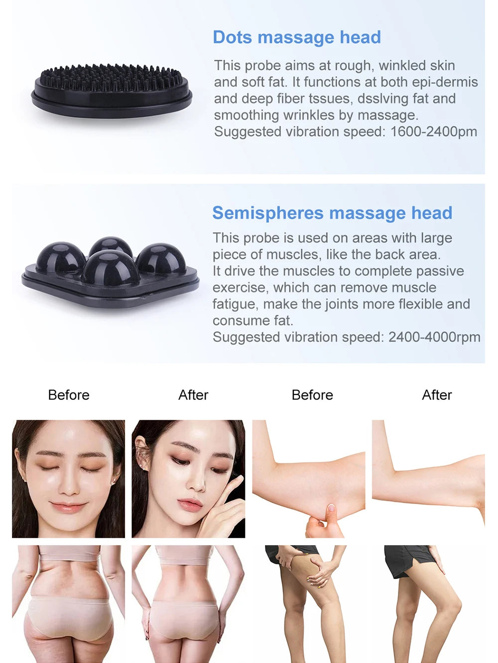 AOKO G5 Vibrating Massage Machine With Five Sculpting Heads