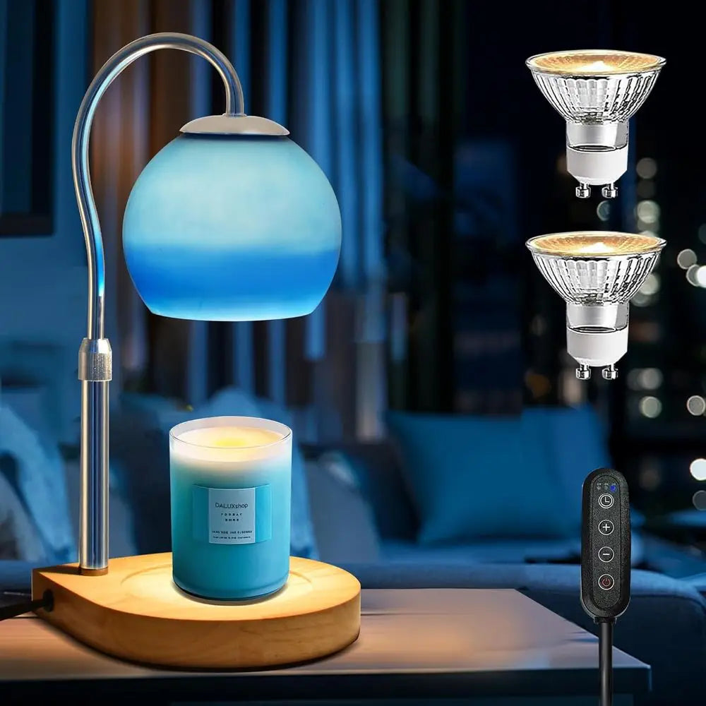 Candle Warmer Lamp With Timer And Adjustable Dimmable Light