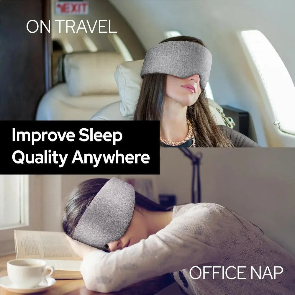 Premium Light Blocking Sleep Eye Mask With Adjustable Strap