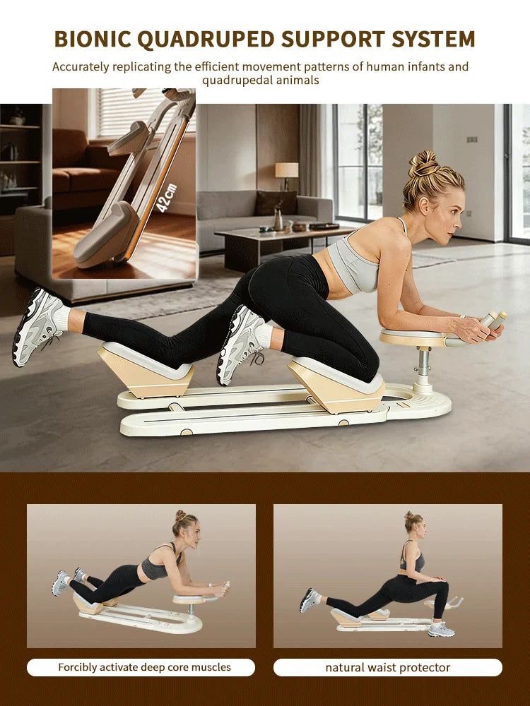 Back Stretch Trainer For Spinal Alignment And Abdominal Conditioning