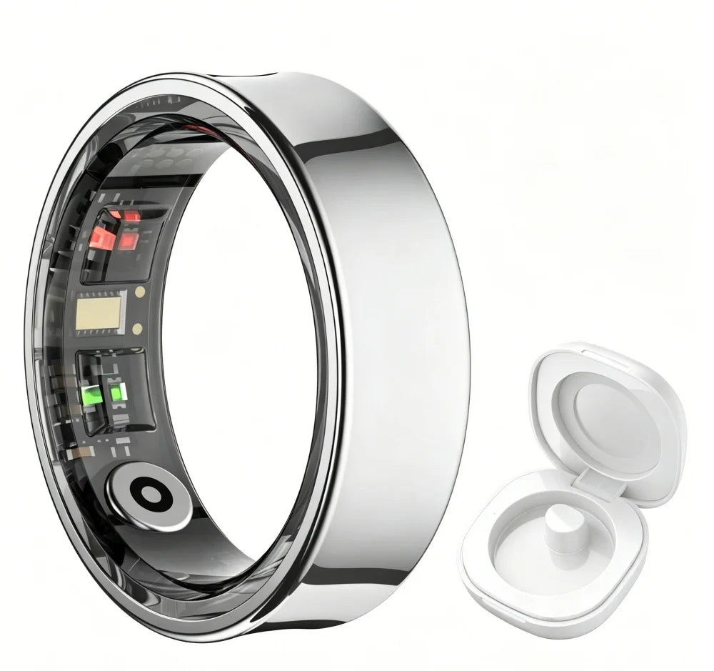 R09 Smart Ring Health Monitor With Heart Rate Tracking
