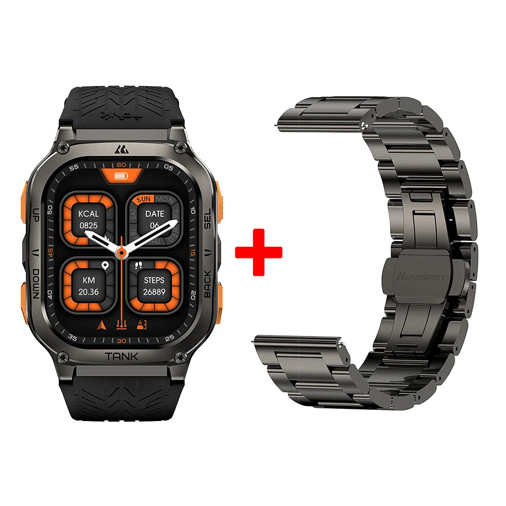 KOSPET TANK M3 Ultra GPS Smartwatch With Health Monitoring
