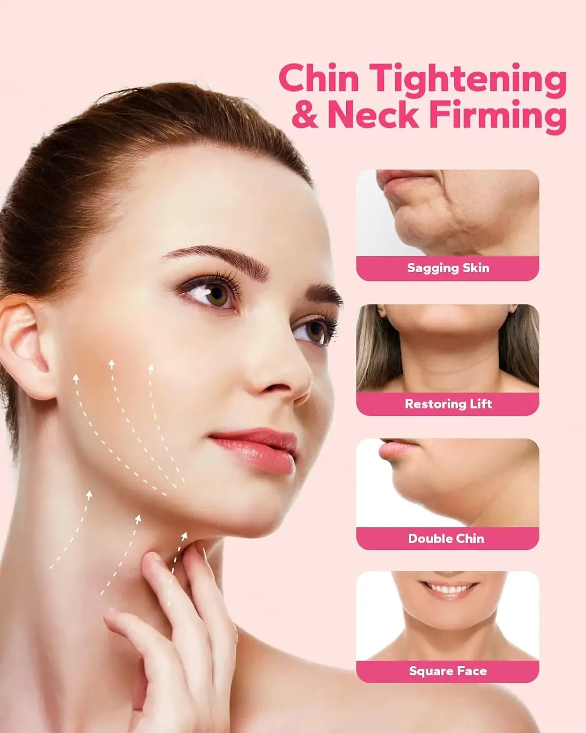 Reusable V Shape Facial Strap For Daily Skin Care Support