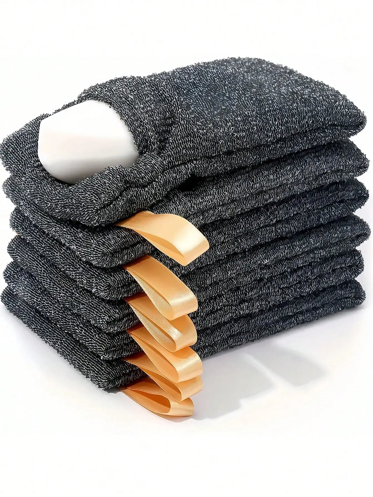 Exfoliating Mesh Soap Saver Bags With Hanging Cord And Net