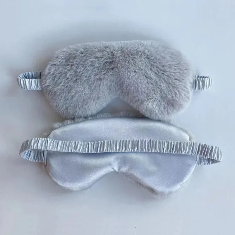 Comfortable Soft Plush Sleeping Eye Mask For Light Blocking