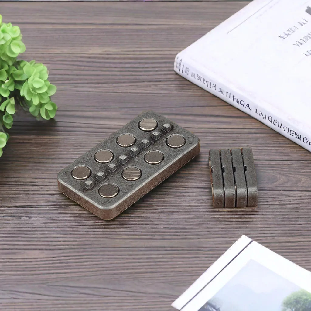 Metal Magnetic Slider Fidget Finger Gyro Decompression Desk Toy