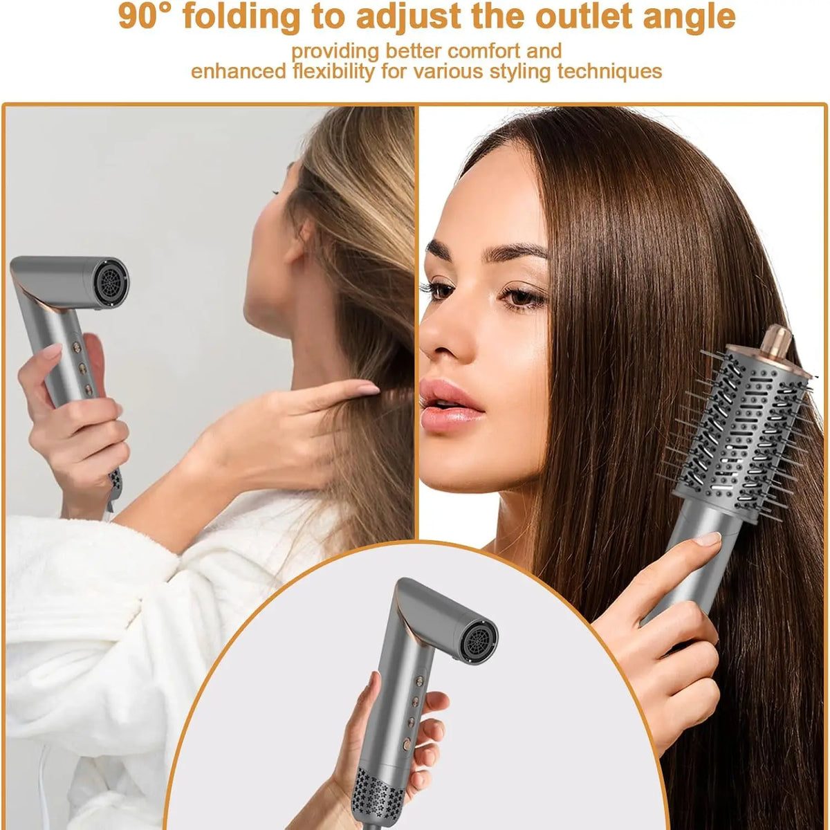Avenho 8 In 1 Foldable Hair Dryer Multifunction Styler