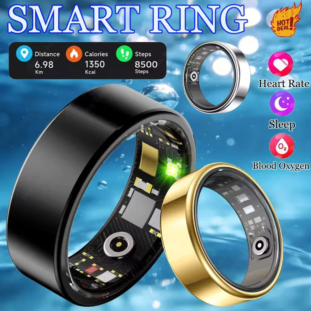 R09 Smart Ring Health Monitor With Heart Rate Tracking