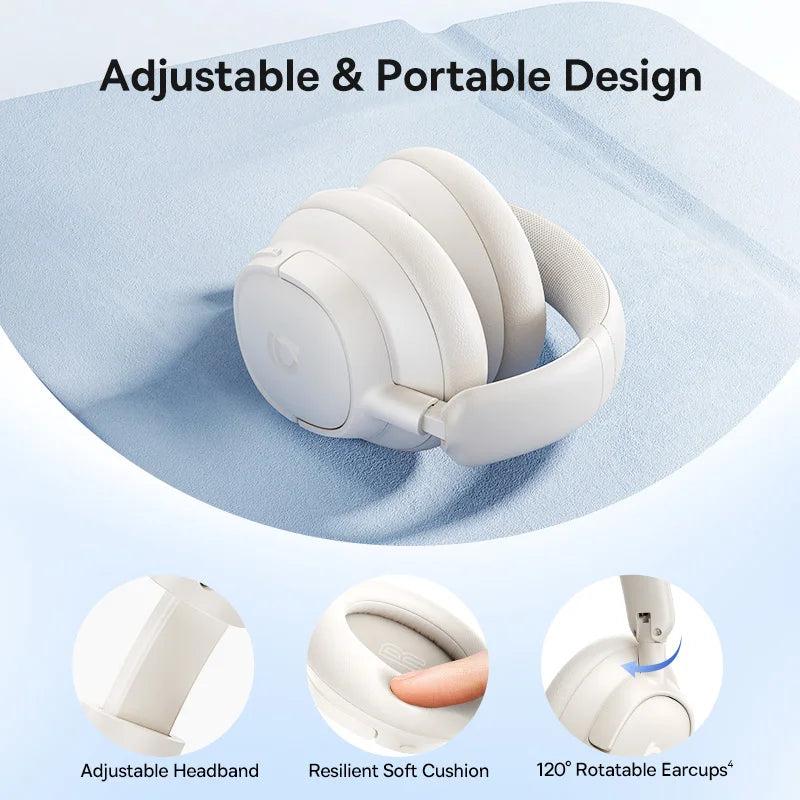 Baseus Wireless Headphones With Active Noise Cancellation And Spatial Audio