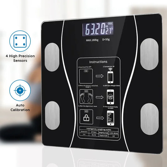 Smart Wireless Body Fat Scale With LED Digital Analysis